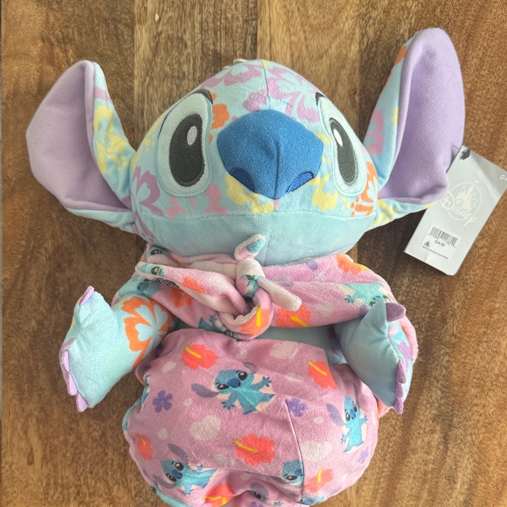 Disney Stitch Plush with Pastel Colors